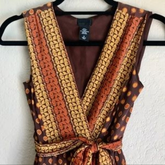 ANNA SUI ~ Gossip Girl Collection ~ Silk Wrap Dress ~ So Cute! Size Small - Picture 5 of 9